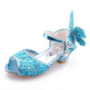 Girls Bowknot Soft Sole Low Heel Dance Shoes