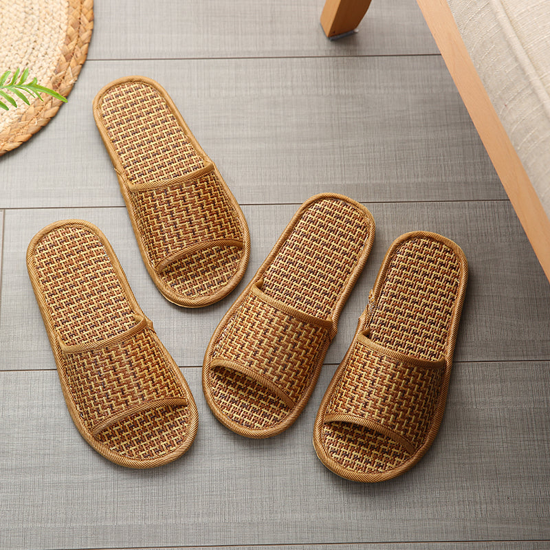 Rattan Mat Rattan Woven Rattan Straw Woven Slippers - Dazpy