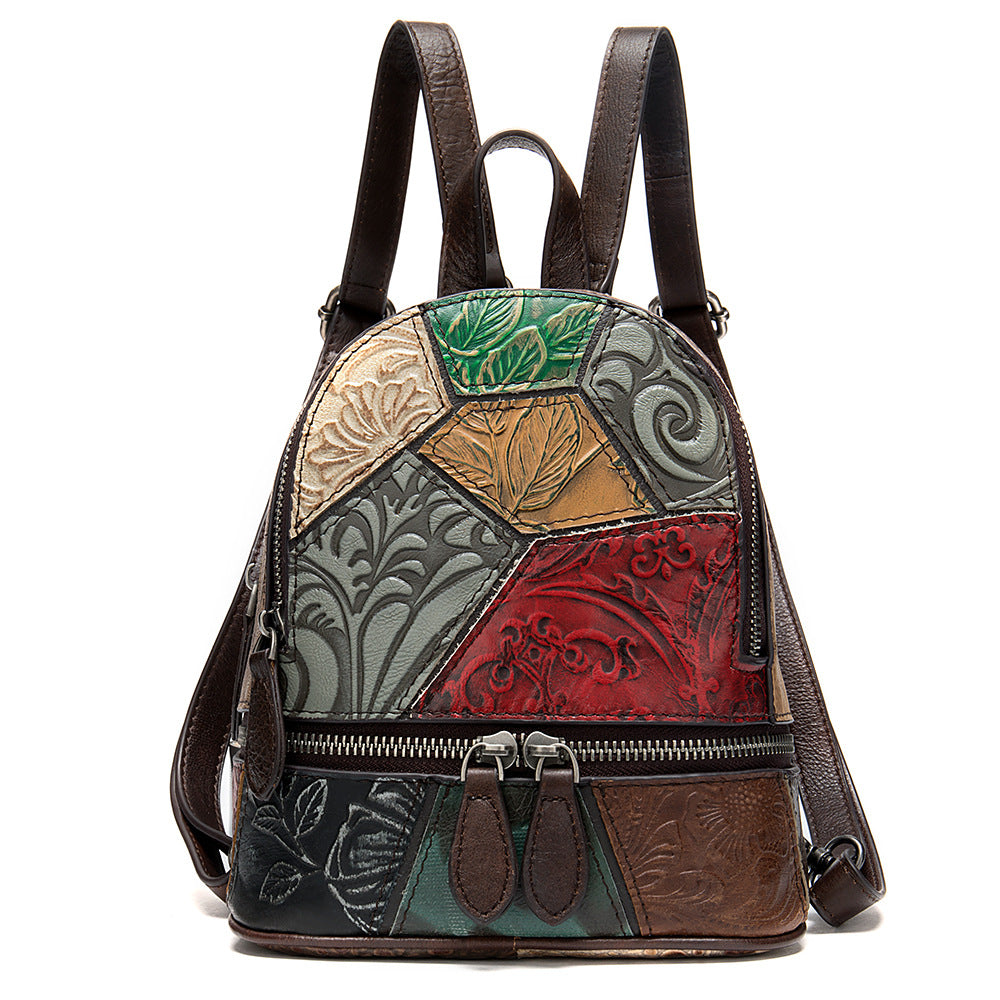 Personalized Fashion Leather Backpack Casual Backpack - Dazpy