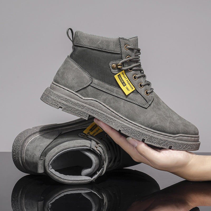 DroKorean Style Trendy High-top Men's Shoes - Dazpy