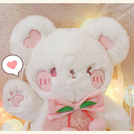 Peach Rice Cake Plush Doll Girl Cute - Dazpy