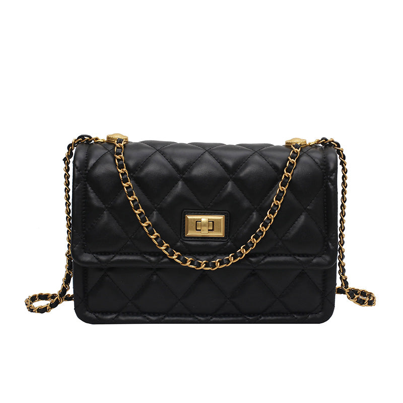 High-End Western Style Rhombic Chain Shoulder Messenger Bag - Dazpy