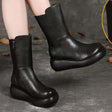 New Retro Women's Heightened Thick-soled Ankle Boots - Dazpy