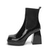 Thick-soled Thick-heeled High-heeled Ankle Boots - Dazpy