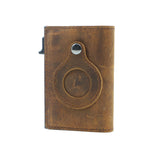 Automatic Pop-up Credit Card Case Vintage Style Leather Wallet - Dazpy