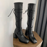 But Knee Boots Thick High Heel Boots - Dazpy