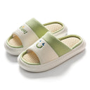 Four Seasons Home Indoor And Outdoor Couples Thick Bottom Cotton Linen Slippers