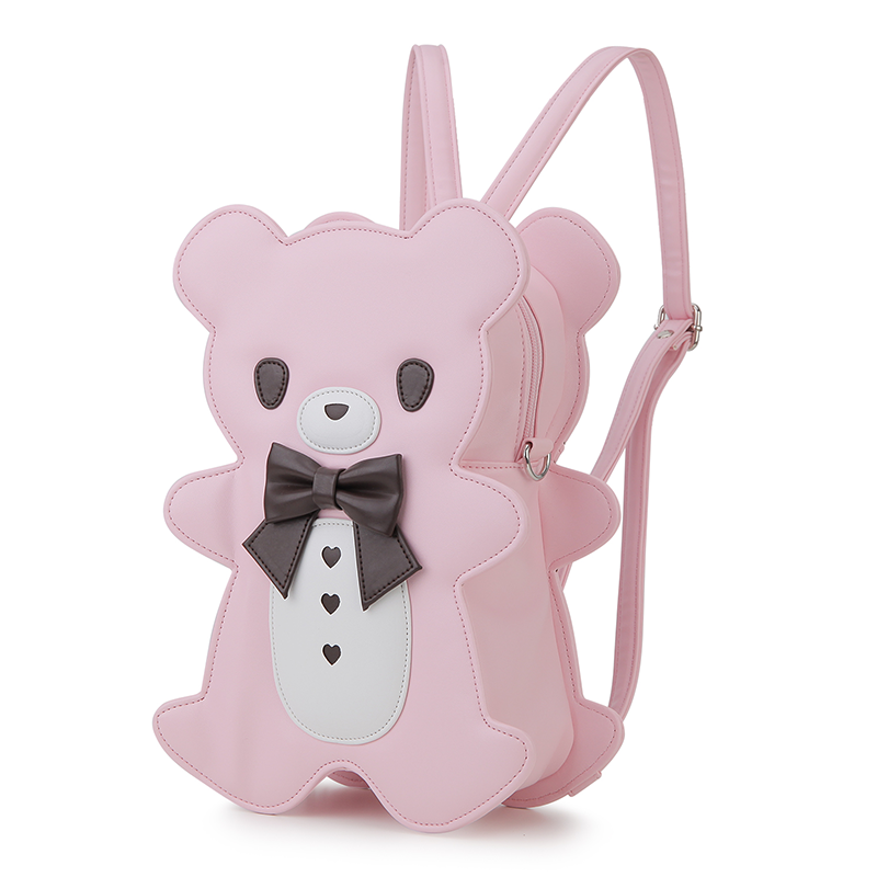 Women's Cute Bear Shaped Handheld One Shoulder Crossbody Bag - Dazpy