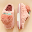 Wear High-heeled Thick-soled Non-slip Cotton Slippers Indoors And Outdoors