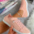 New Women's Shoes Round Toe Lace-Up Flat-bottomed Large Size Solid Color Breathable Shoes