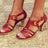 Chic Solid Color Bag with Fish Mouth Women's Sandals
