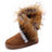 Winter Snow Boots Thick Fluffy Fox Fur Waterproof Non-slip Warm Cotton