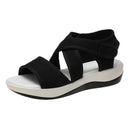 Fish Mouth Fly Woven Breathable Leisure Sports Wind Wedge Sandals