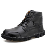 High Top Martin British Trendy Tooling Men's Boots - Dazpy