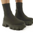 Mid-heel European And American Mid-tube Boots Set Foot Large Size Boots