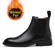 Men British Winter Elegant PU Leather Boots - Dazpy